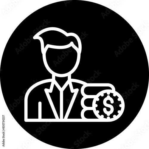 Vector Design Broker Dealer Icon Style
