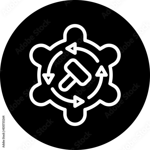 Vector Design Auction By Proxy Icon Style