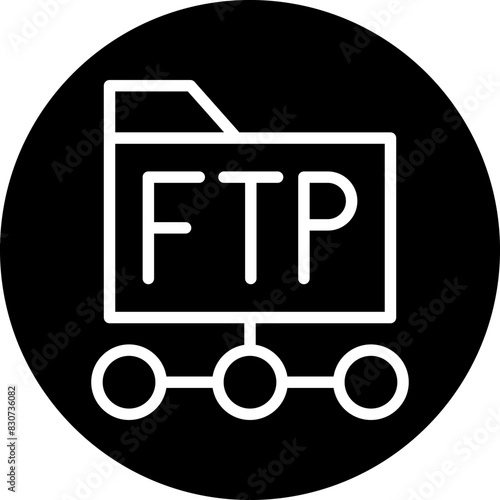 Vector Design Ftp Protocol Icon Style