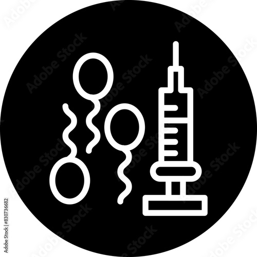 Vector Design In Vitro Fertilization Icon Style