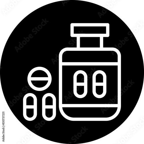 Vector Design Antidepressant Icon Style
