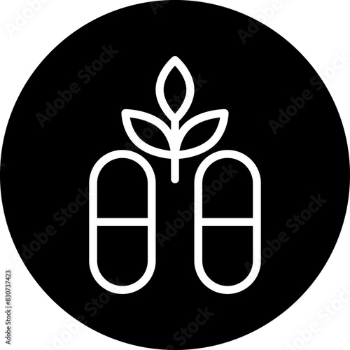 Vector Design Cbd Capsules Icon Style
