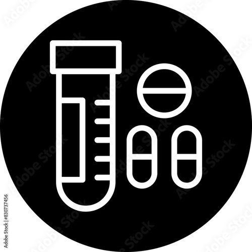 Vector Design Drug Test Icon Style
