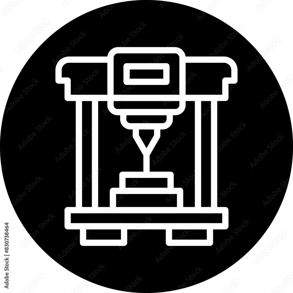 Vector Design 3D Printing Icon Style Vector Design 3D Printing Icon Style