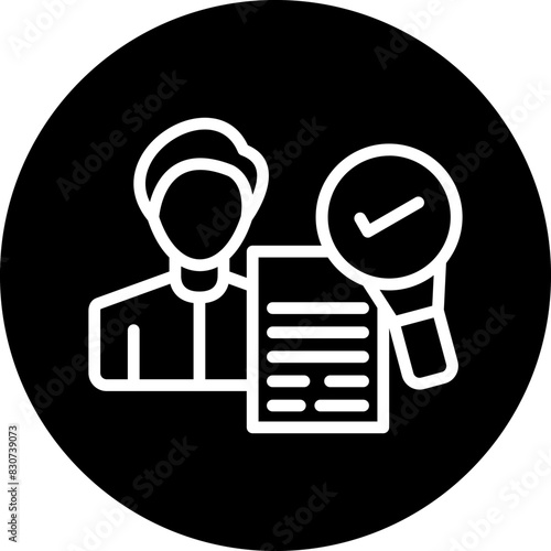 Vector Design Background Check Icon Style