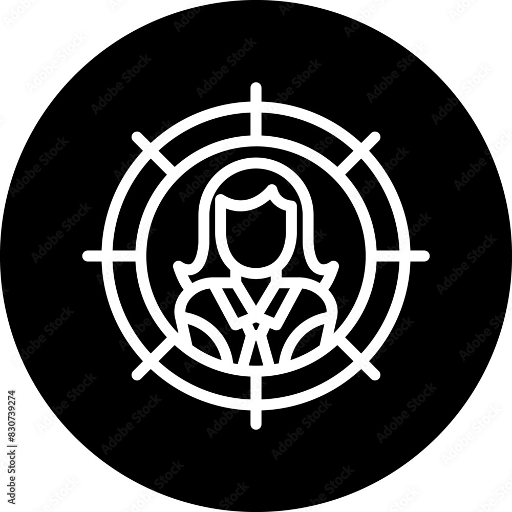 Vector Design Headhunting Icon Style Vector Design Headhunting Icon Style