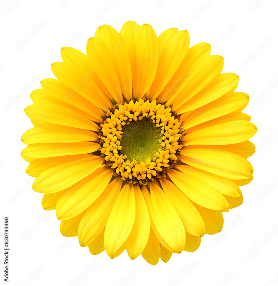 Fototapeta premium yellow flower isolated on transparent background, extracted, png file