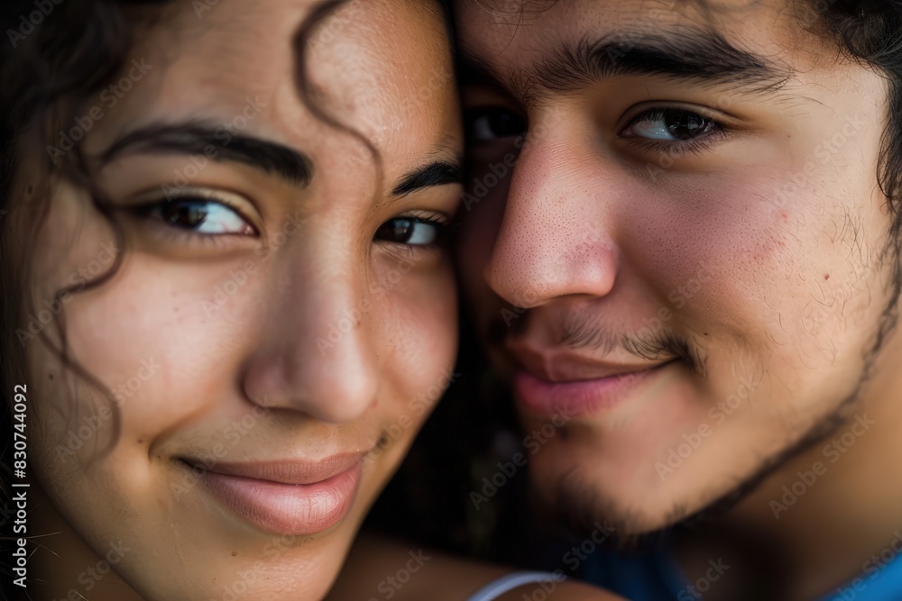 the beauty and love of a young Latin South American couple shine through, reveal the warmth and affection they share, capturing the essence of their Latino Hispanic heritage and deep connection the beauty and love of a young Latin South American couple shine through, reveal the warmth and affection they share, capturing the essence of their Latino Hispanic heritage and deep connection