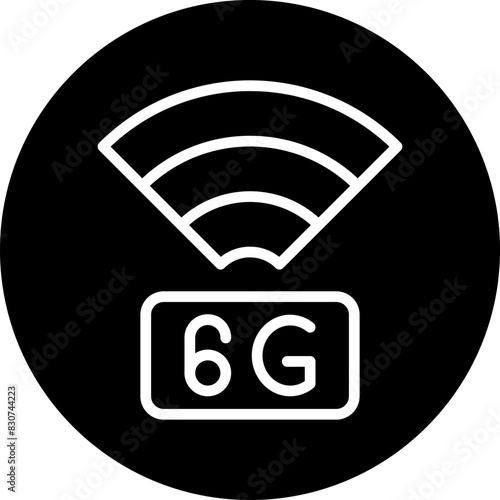 6G Network Icon Style