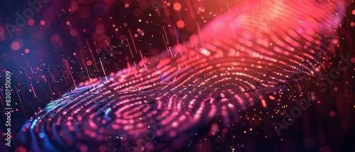 AI art generator digital fingerprint backdrop