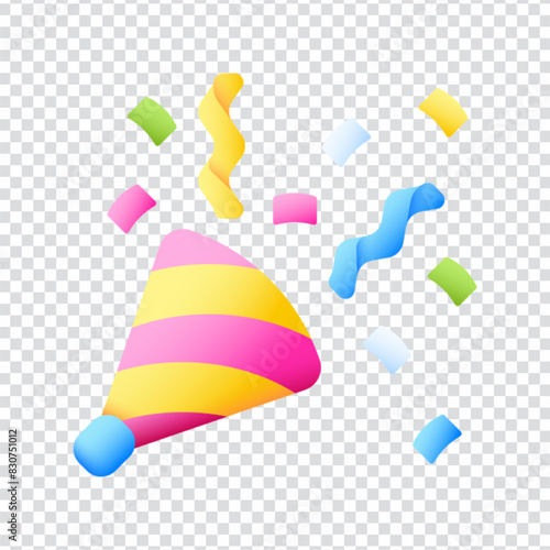 Confetti vector icon design in eps 10