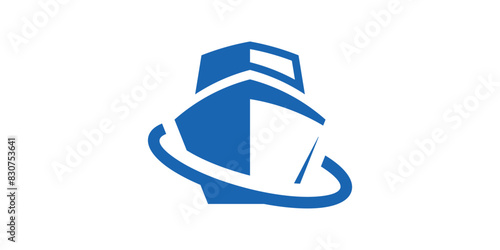 logo design for boats, ships, cruise ships, cargo ships, transportation, sea. logo design icon, vector, symbol, creative, idea.