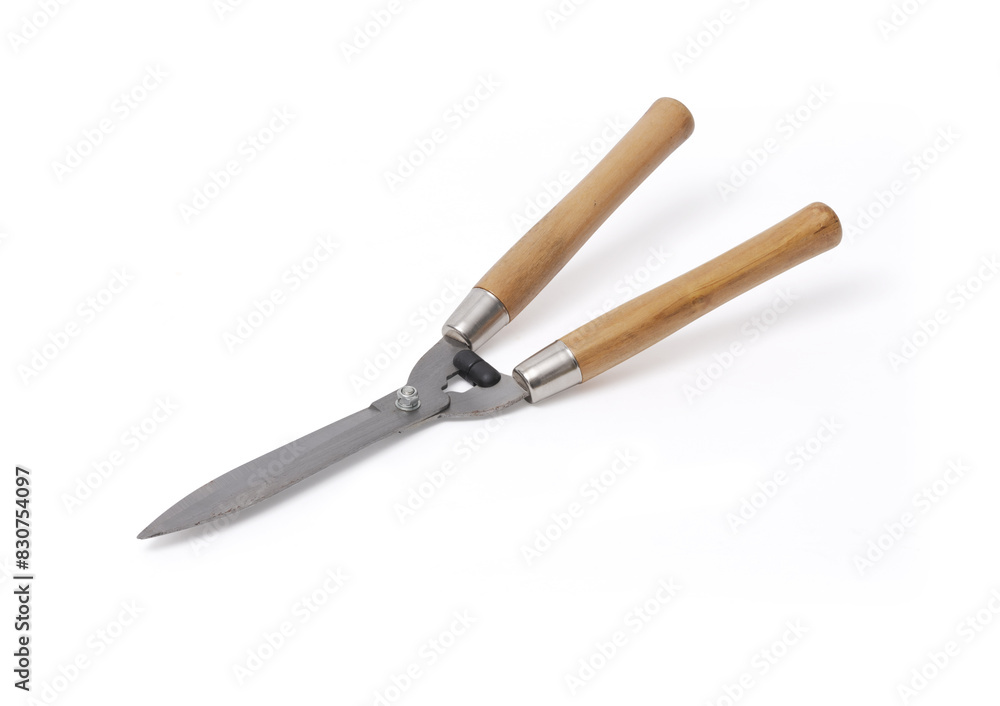 Hedge shears isolated on white background Hedge shears isolated on white background