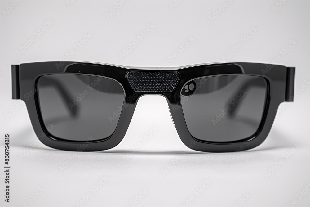 Futuristic Black Sunglasses with Textured Design Futuristic Black Sunglasses with Textured Design