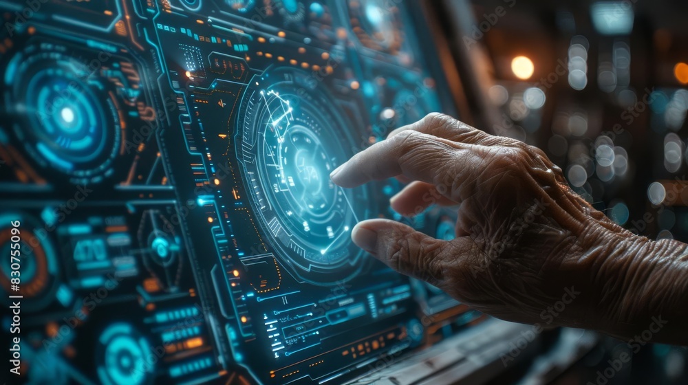 A coach demonstrating techniques, close up, handson training theme, futuristic, manipulation, sports facility backdrop A coach demonstrating techniques, close up, handson training theme, futuristic, manipulation, sports facility backdrop