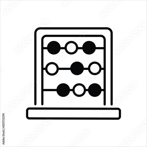 Abacus vector icon