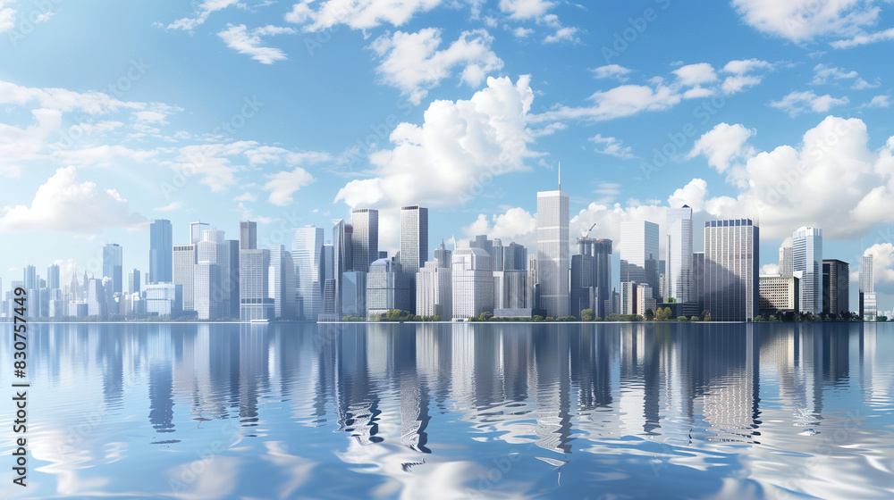 Fototapeta premium modern city skyline