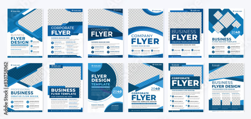business flyer template design with minimalist concept and clea style use for corporate ads and business profile