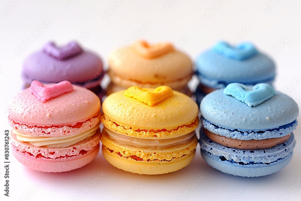 Colorful Macarons in Six Shades Colorful Macarons in Six Shades