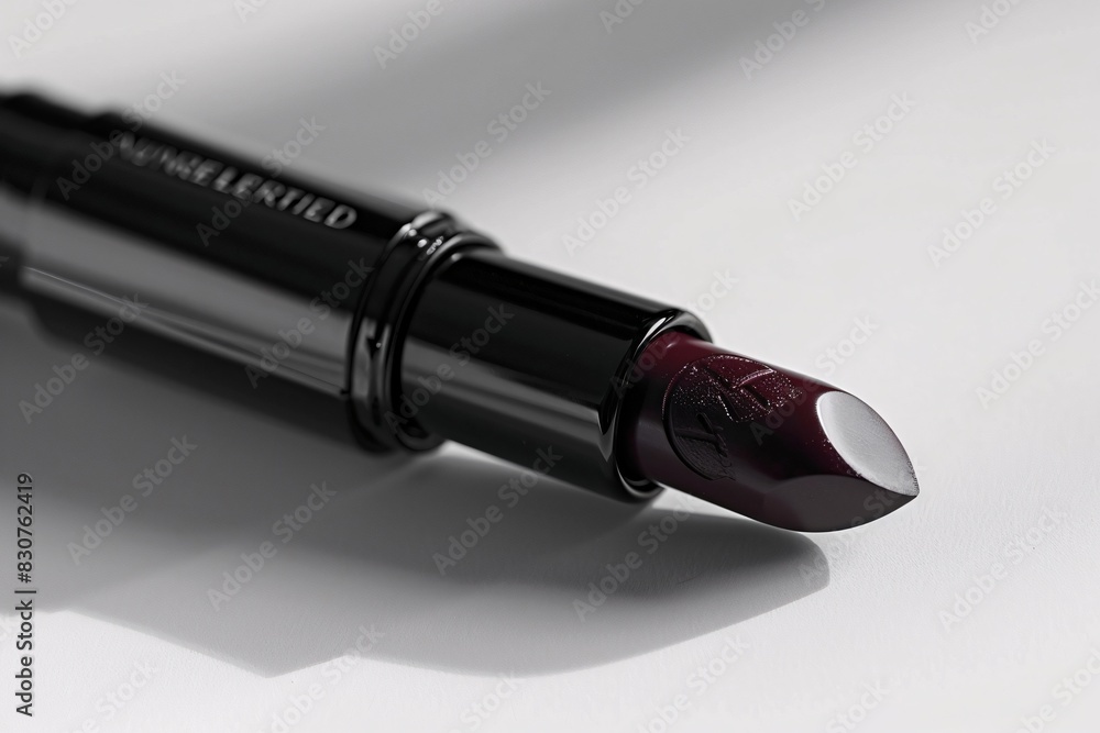 Highlighted Lip Color Swatch: Purple Hue with Black Case Highlighted Lip Color Swatch: Purple Hue with Black Case