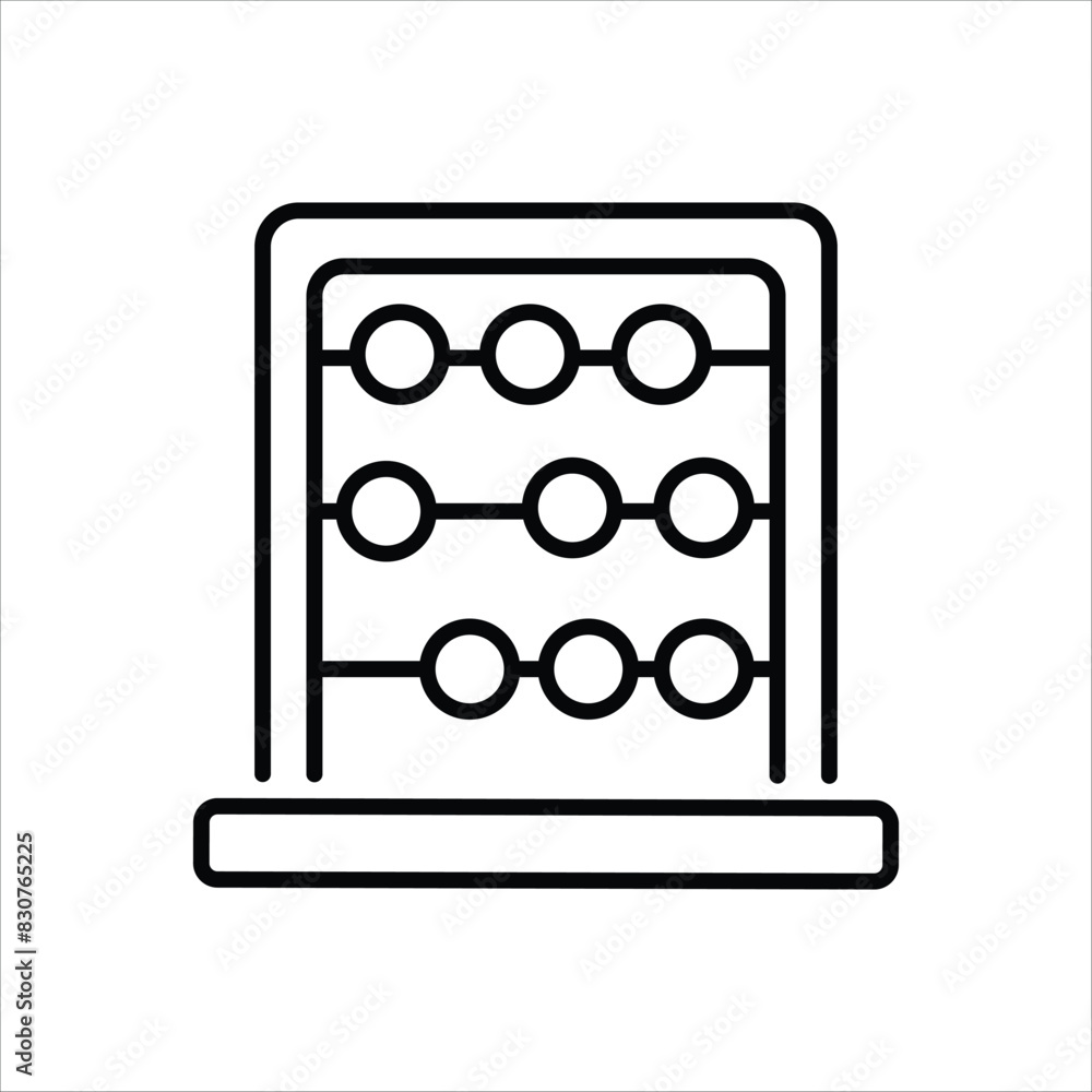Abacus vector icon Abacus vector icon