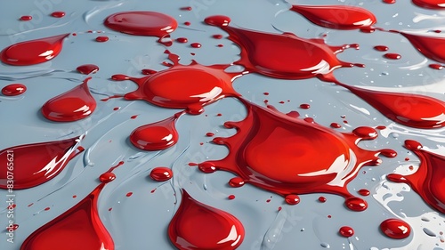 Blood drops cut out