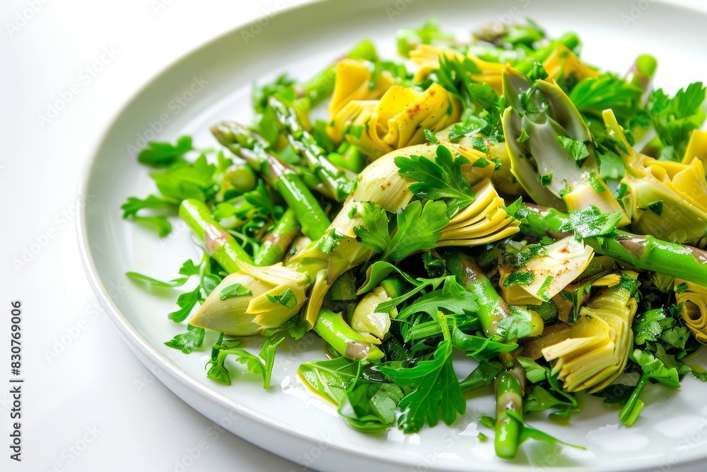 Earthy and Refreshing Salad with Artichokes, Asparagus, and Watercress Earthy and Refreshing Salad with Artichokes, Asparagus, and Watercress