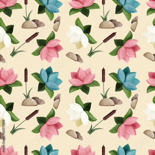 Seamless Pattern for Papers, Fabric, Scrapbooking