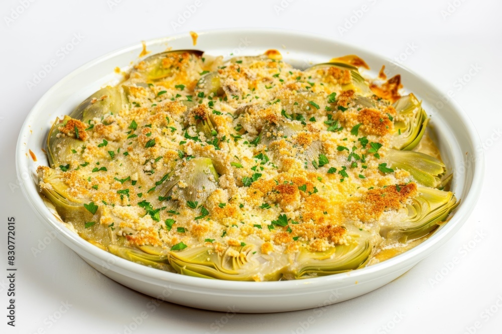 Artichoke Gratinata with Visually Stunning Presentation Artichoke Gratinata with Visually Stunning Presentation