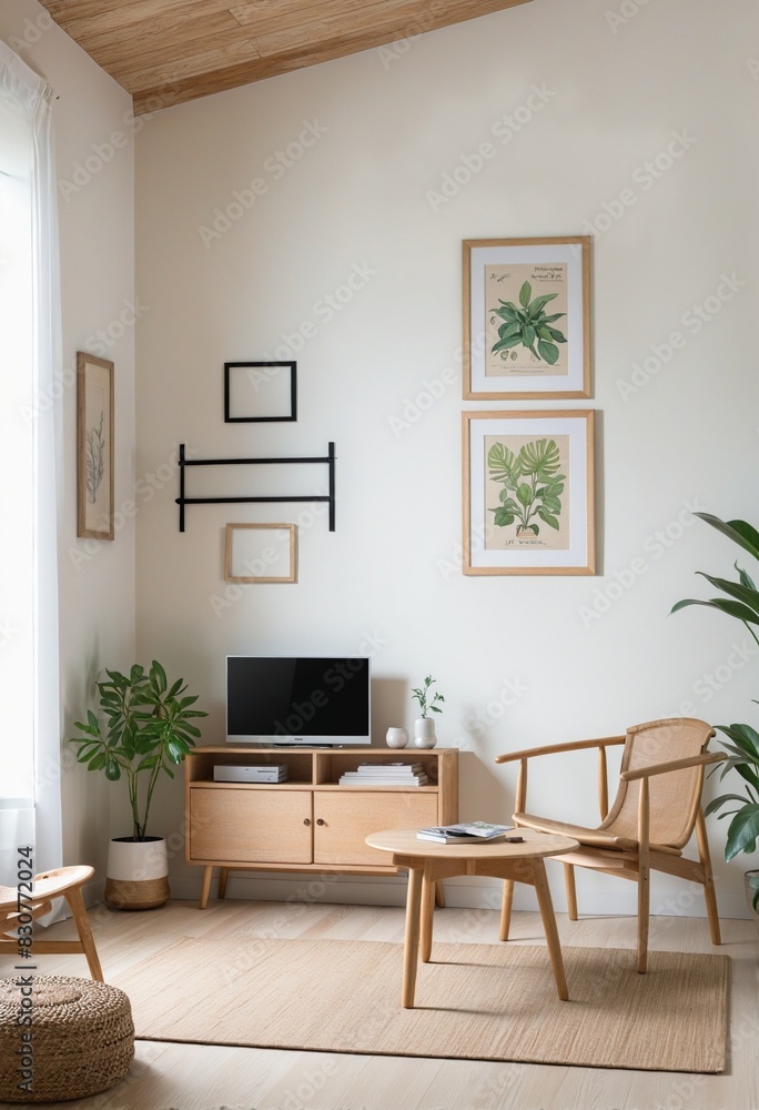 living room with natural furniture living room with natural furniture