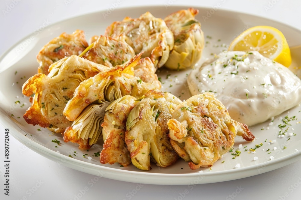 Bite-sized Artichoke Fritters: A symphony of flavors and textures in each delightful morsel Bite-sized Artichoke Fritters: A symphony of flavors and textures in each delightful morsel