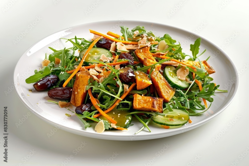 Colorful Asian Salad with Roasted Sweet Potatoes Colorful Asian Salad with Roasted Sweet Potatoes