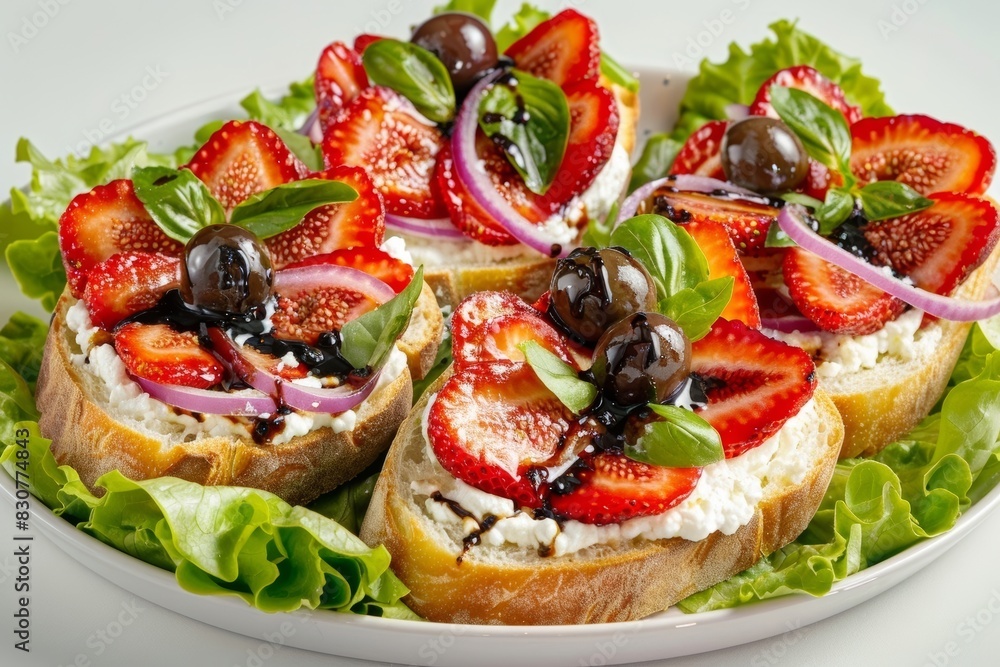 Bachelorette Party Appetizer: Goat Cheese & Strawberry Crostini with Vodka Drizzle Bachelorette Party Appetizer: Goat Cheese & Strawberry Crostini with Vodka Drizzle