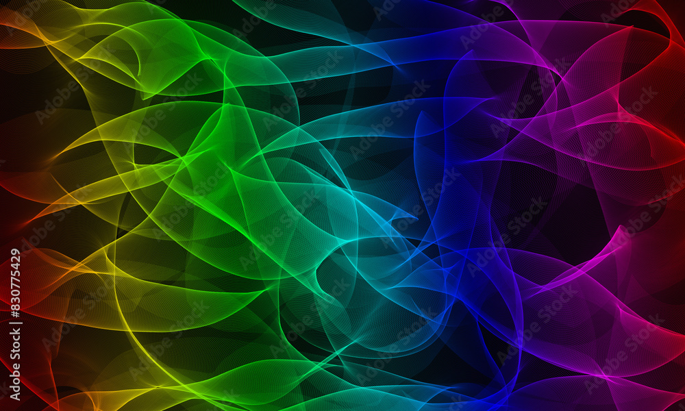 Fototapeta premium Colored gradient curve background