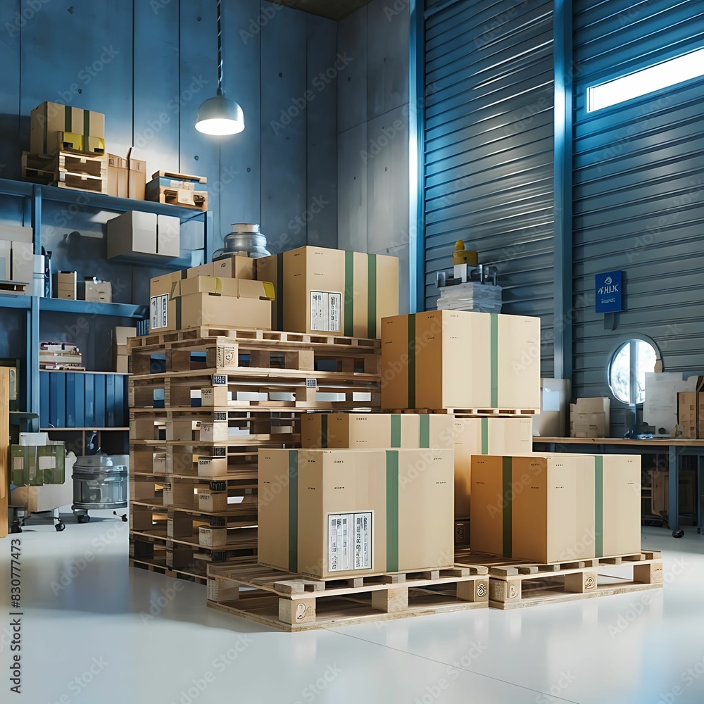 Set of wooden pallet for warehouse - 1 Set of wooden pallet for warehouse - 1