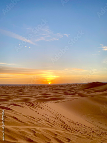 Sonnenaufgang in der Sahara