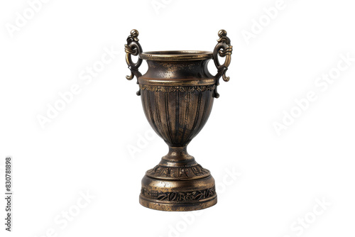 Prestigious Trophy Cup Emblem Isolated on Transparent Background