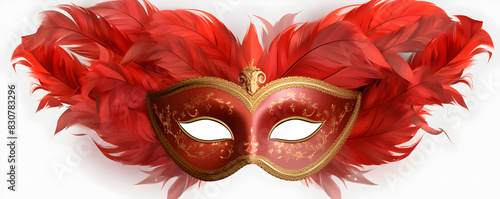 Red carnival mask on the background, Red carnival mask on the background