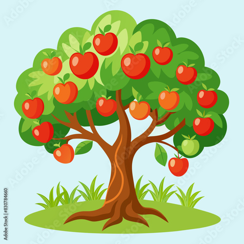 apple tree with apples