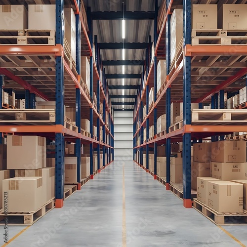 Set of wooden pallet for warehouse - 1