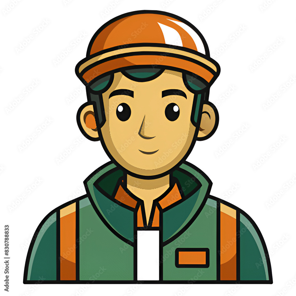 builder with helmet builder with helmet
