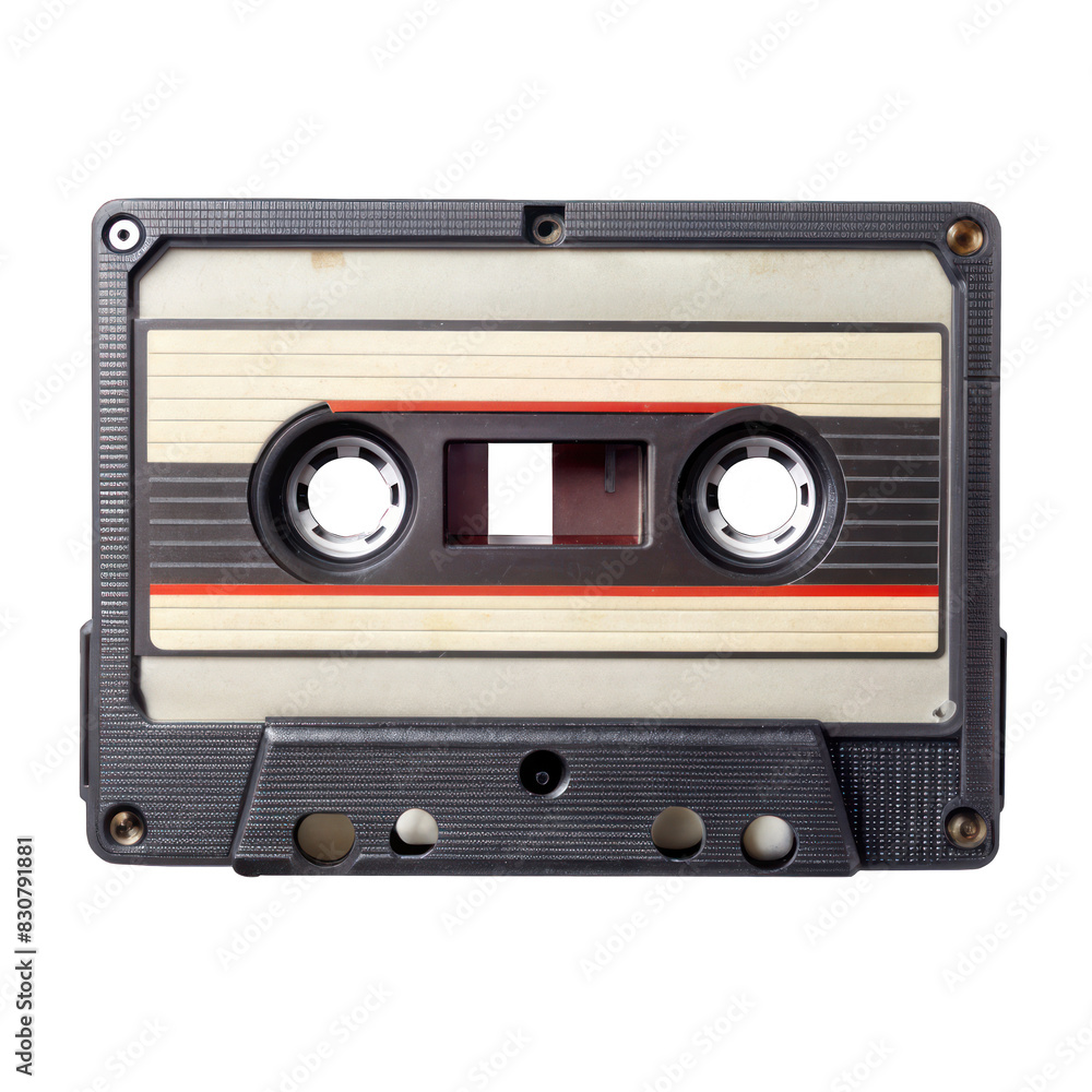 Obraz premium audio cassette tape isolated on transparent background