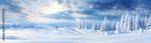 Wallpaper Mural Ultrawide image of snowfall, covering snowdrifts lightly, beautiful and serene winter setting 8K , high-resolution, ultra HD,up32K HD Torontodigital.ca