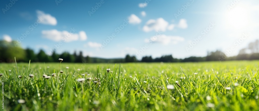 Spring nature with blurred background, manicured lawn, treelined, blue sky, white clouds, sunny atmosphere 8K , high-resolution, ultra HD,up32K HD Spring nature with blurred background, manicured lawn, treelined, blue sky, white clouds, sunny atmosphere 8K , high-resolution, ultra HD,up32K HD