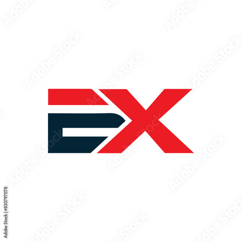 Free Download EX logo. E X design. White EX letter. EX, E X letter logo design. E X letter logo design in FIVE, FOUR, THREE, style. letter logo set in one artboard. E X letter logo vector design. - GFXLoad