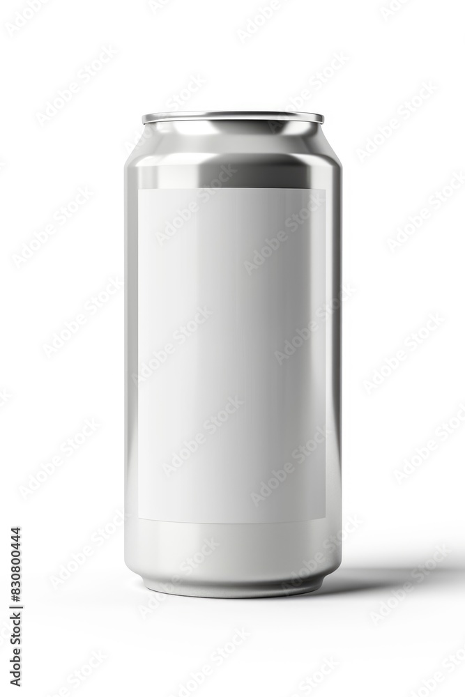 Blank Aluminum Soda Can on White Background for Brand Mockup Blank Aluminum Soda Can on White Background for Brand Mockup