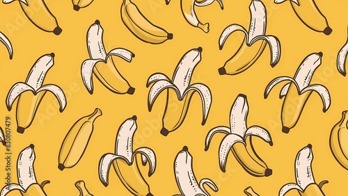 seamless pattern with banana background