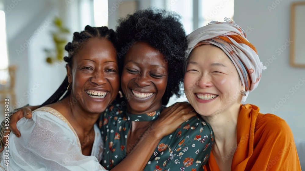 Obraz premium A Joyful Embrace Among Friends