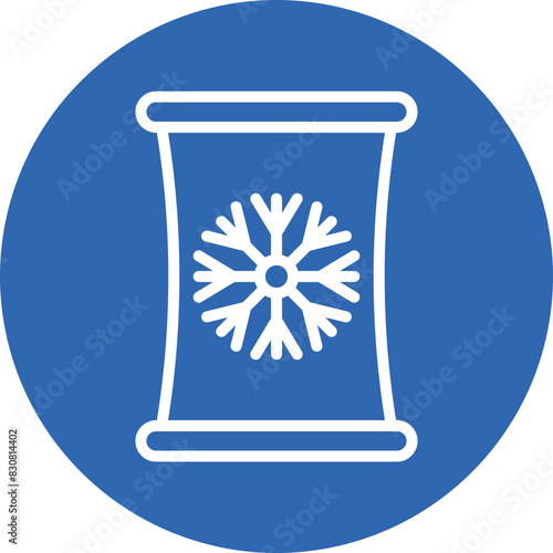 Cold Pack line circle icon