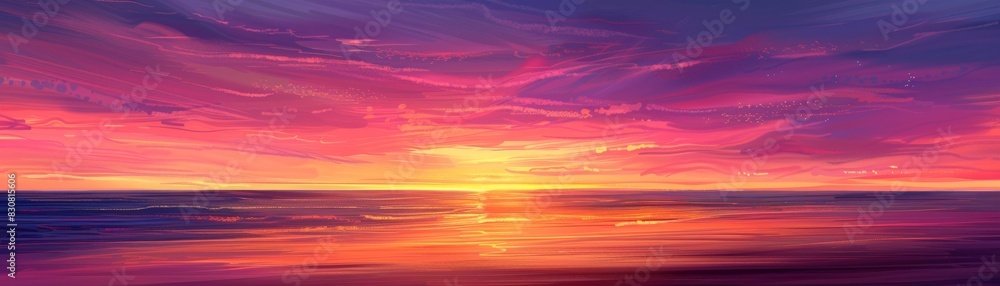Sunset Over the Sea, illustrations, vacation time ,summer season. Sunset Over the Sea, illustrations, vacation time ,summer season.